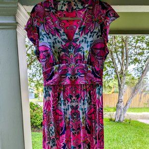 Lilly Pulitzer Adriann Flutter Sleeve Dress Size Medium
